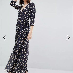 Goldie Black Floral Dress - Size XS